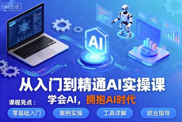 从入门到精通AI实操课,学会AI,拥抱AI时代