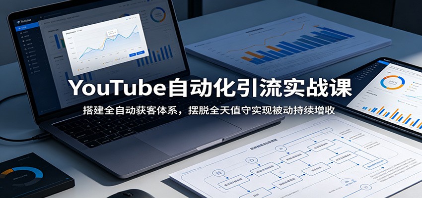YouTube自动化引流实战课:搭建全自动获客体系,摆脱全天值守实现被动持续增收-三贰项目网